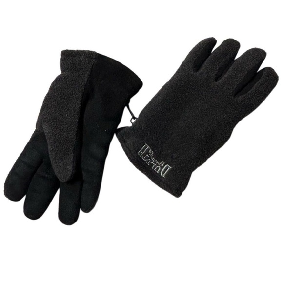 Duluth Men's Black Fleece Thermal Gloves Size M Winter Sports Hiking - Picture 1 of 9